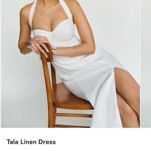 Reformation White Midi Dress